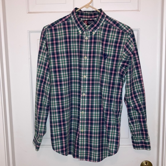 Chaps Plaid Button Down Shirt - Picture 1 of 4